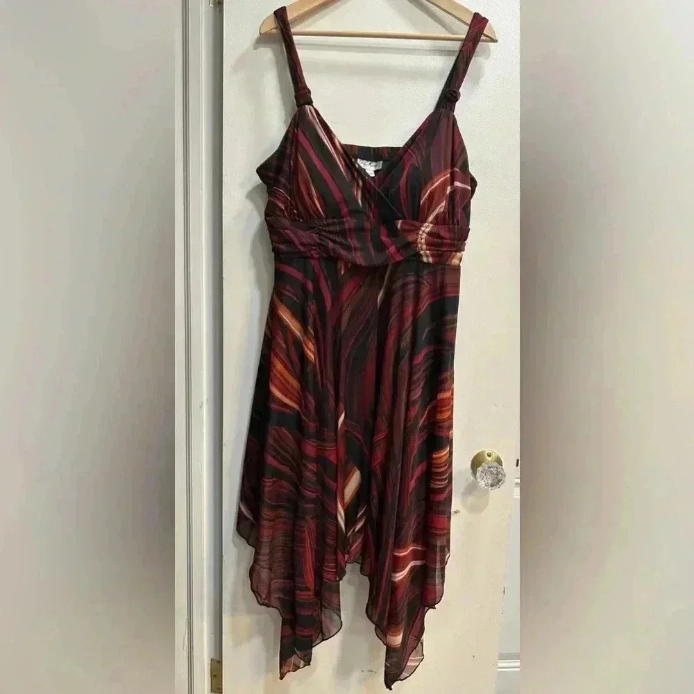 NWOT OLIVIA MATTHEWS midi wrap dress 2X
